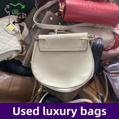 Quality Fashion Leather Used Brand Bags Preloved Thrift Women Hand Bags For Resale factory